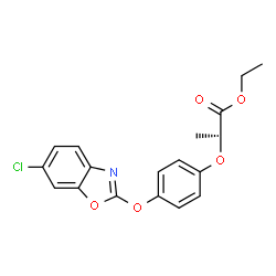 ChemSpider 2D Image | fenoxaprop-P-ethyl | C18H16ClNO5