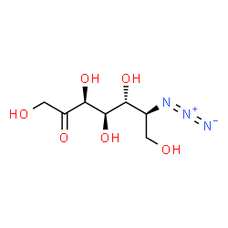 ChemSpider 2D Image | (3S,4R,5R,6S)-6-Azido-1,3,4,5,7-pentahydroxy-2-heptanone | C7H13N3O6
