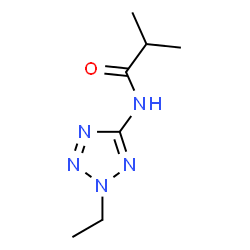 ChemSpider 2D Image | N-(2-Ethyl-2H-tetrazol-5-yl)-2-methylpropanamide | C7H13N5O