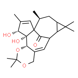 ChemSpider 2D Image | (4R,5S,6S,18S)-4,5-Dihydroxy-3,8,8,15,15,18-hexamethyl-7,9-dioxapentacyclo[11.5.1.0~1,5~.0~6,11~.0~14,16~]nonadeca-2,11-dien-19-one | C23H32O5