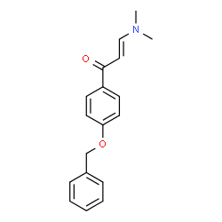 ChemSpider 2D Image | (2E)-1-[4-(Benzyloxy)phenyl]-3-(dimethylamino)-2-propen-1-one | C18H19NO2