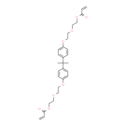 ChemSpider 2D Image | 2,2-Propanediylbis(4,1-phenyleneoxy-2,1-ethanediyloxy-2,1-ethanediyl) bisacrylate | C29H36O8
