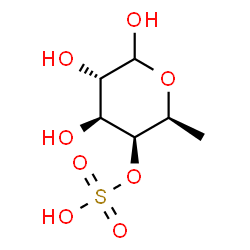 ChemSpider 2D Image | 6-Deoxy-4-O-sulfo-L-galactopyranose | C6H12O8S