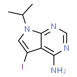 ChemSpider 2D Image | 5-Iodo-7-isopropyl-7H-pyrrolo[2,3-d]pyrimidin-4-amine | C9H11IN4