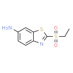 ChemSpider 2D Image | 2-(Ethylsulfonyl)-6-benzothiazolamine | C9H10N2O2S2