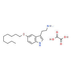 ChemSpider 2D Image | 5-Nonyloxytryptamine oxalate | C21H32N2O5
