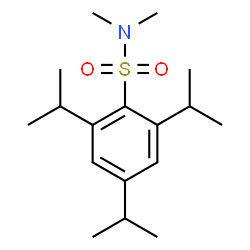 ChemSpider 2D Image | 2,4,6-Triisopropyl-N,N-dimethylbenzenesulfonamide | C17H29NO2S