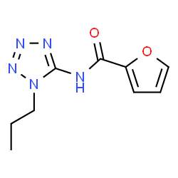ChemSpider 2D Image | N-(1-Propyl-1H-tetrazol-5-yl)-2-furamide | C9H11N5O2