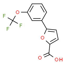 ChemSpider 2D Image | 5-[3-(Trifluoromethoxy)phenyl]-2-furoic acid | C12H7F3O4