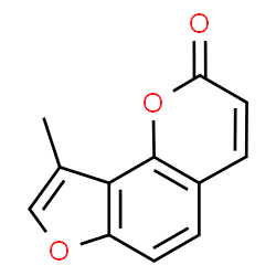 ChemSpider 2D Image | 9-Methyl-2H-furo[2,3-h]chromen-2-one | C12H8O3