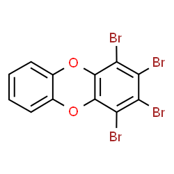 ChemSpider 2D Image | 1,2,3,4-Tetrabromooxanthrene | C12H4Br4O2