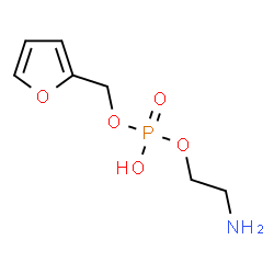 ChemSpider 2D Image | 2-aminoethyl 2-furylmethyl hydrogen phosphate | C7H12NO5P