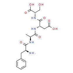 ChemSpider 2D Image | L-Phenylalanyl-L-alanyl-L-alpha-aspartyl-L-serine | C19H26N4O8