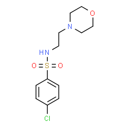 ChemSpider 2D Image | 4-Chloro-N-[2-(4-morpholinyl)ethyl]benzenesulfonamide | C12H17ClN2O3S