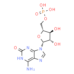 ChemSpider 2D Image | 6-amino-9-(5-O-phosphono-?-D-arabinofuranosyl)-9H-purin-2-ol | C10H14N5O8P