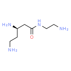 ChemSpider 2D Image | (3R)-3,5-Diamino-N-(2-aminoethyl)pentanamide | C7H18N4O