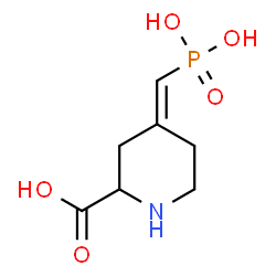 ChemSpider 2D Image | (4E)-4-(Phosphonomethylene)-2-piperidinecarboxylic acid | C7H12NO5P