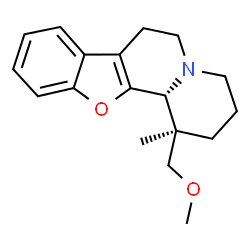 ChemSpider 2D Image | (1R,12bR)-1-(Methoxymethyl)-1-methyl-1,3,4,6,7,12b-hexahydro-2H-[1]benzofuro[2,3-a]quinolizine | C18H23NO2