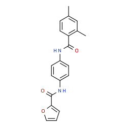 ChemSpider 2D Image | N-{4-[(2,4-Dimethylbenzoyl)amino]phenyl}-2-furamide | C20H18N2O3