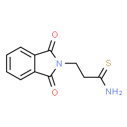 ChemSpider 2D Image | 3-(1,3-Dioxo-1,3-dihydro-2H-isoindol-2-yl)propanethioamide | C11H10N2O2S