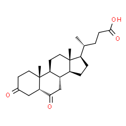 ChemSpider 2D Image | (5beta)-3,6-Dioxocholan-24-oic acid | C24H36O4