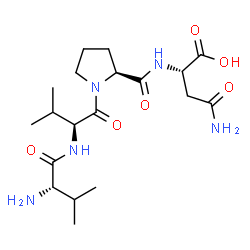 ChemSpider 2D Image | L-Valyl-L-valyl-L-prolyl-L-asparagine | C19H33N5O6