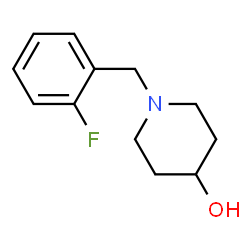 ChemSpider 2D Image | 1-(2-Fluorobenzyl)-4-piperidinol | C12H16FNO