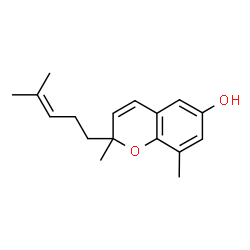 ChemSpider 2D Image | 2,8-Dimethyl-2-(4-methyl-3-penten-1-yl)-2H-chromen-6-ol | C17H22O2