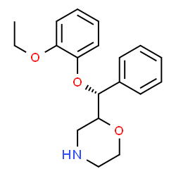 ChemSpider 2D Image | 2-[(R)-(2-Ethoxyphenoxy)(phenyl)methyl]morpholine | C19H23NO3