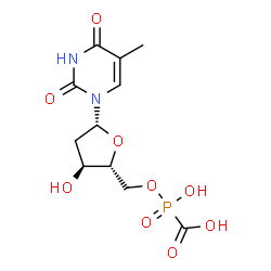 ChemSpider 2D Image | 5'-O-[Carboxy(hydroxy)phosphoryl]thymidine | C11H15N2O9P