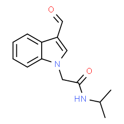 ChemSpider 2D Image | 2-(3-FORMYLINDOL-1-YL)-N-ISOPROPYLACETAMIDE | C14H16N2O2