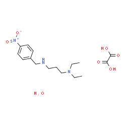 ChemSpider 2D Image | N,N-Diethyl-N'-(4-nitrobenzyl)-1,3-propanediamine ethanedioate hydrate (1:1:1) | C16H27N3O7
