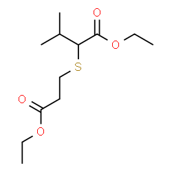 ChemSpider 2D Image | Ethyl 2-[(3-ethoxy-3-oxopropyl)sulfanyl]-3-methylbutanoate | C12H22O4S