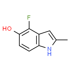 ChemSpider 2D Image | 4-Fluoro-2-methyl-1H-indol-5-ol | C9H8FNO