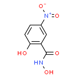 ChemSpider 2D Image | N,2-Dihydroxy-5-nitrobenzamide | C7H6N2O5
