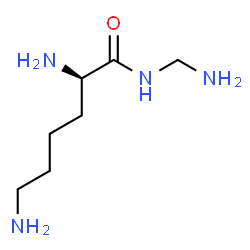 ChemSpider 2D Image | N-(Aminomethyl)-D-lysinamide | C7H18N4O