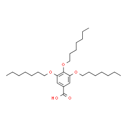 ChemSpider 2D Image | 3,4,5-Tris(heptyloxy)benzoic acid | C28H48O5