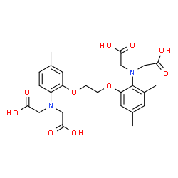 ChemSpider 2D Image | {[2-(2-{2-[Bis(carboxymethyl)amino]-3,5-dimethylphenoxy}ethoxy)-4-methylphenyl](carboxymethyl)amino}acetic acid | C25H30N2O10