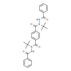 ChemSpider 2D Image | N'~1~,N'~4~-Dibenzoyl-N~1~,N~4~-bis(2-methyl-2-propanyl)terephthalohydrazide | C30H34N4O4