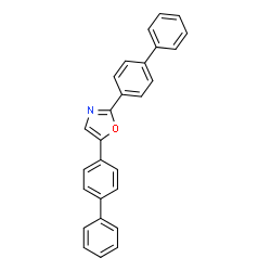 ChemSpider 2D Image | 2,5-BIS(4-BIPHENYLYL)OXAZOLE | C27H19NO