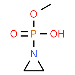 ChemSpider 2D Image | aziridin-1-yl-methoxy-phosphinic acid | C3H8NO3P