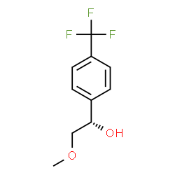 ChemSpider 2D Image | (S)-2-methoxy-1-(4-(trifluoromethyl)phenyl)ethanol | C10H11F3O2