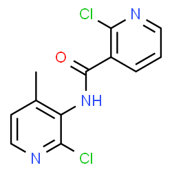 ChemSpider 2D Image | 2-Chloro-N-(2-chloro-4-methyl-3-pyridinyl)nicotinamide | C12H9Cl2N3O