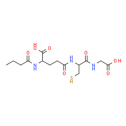 ChemSpider 2D Image | N-Butyryl-gamma-glutamylcysteinylglycine | C14H23N3O7S