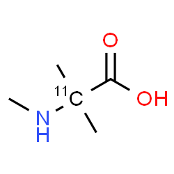 ChemSpider 2D Image | N,2-Dimethyl(2-~11~C)alanine | C411CH11NO2
