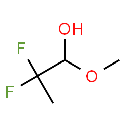 ChemSpider 2D Image | 2,2-Difluoro-1-methoxy-1-propanol | C4H8F2O2