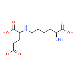 ChemSpider 2D Image | N-[(5S)-5-Amino-5-carboxypentyl]-D-glutamic acid | C11H20N2O6