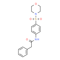 ChemSpider 2D Image | N-[4-(4-Morpholinylsulfonyl)phenyl]-2-phenylacetamide | C18H20N2O4S
