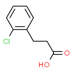 ChemSpider 2D Image | 3-(2-Chlorophenyl)propanoic acid | C9H9ClO2
