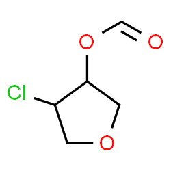 ChemSpider 2D Image | (4-chlorotetrahydrofuran-3-yl) formate | C5H7ClO3